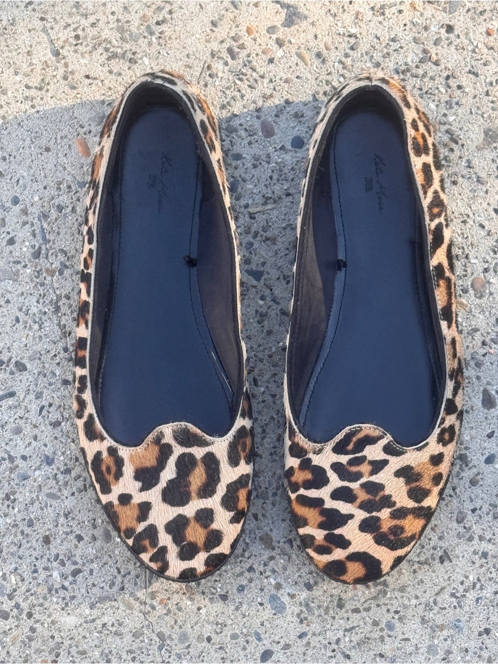 Zara Leopard Print Ballet Flats - Black & Brown